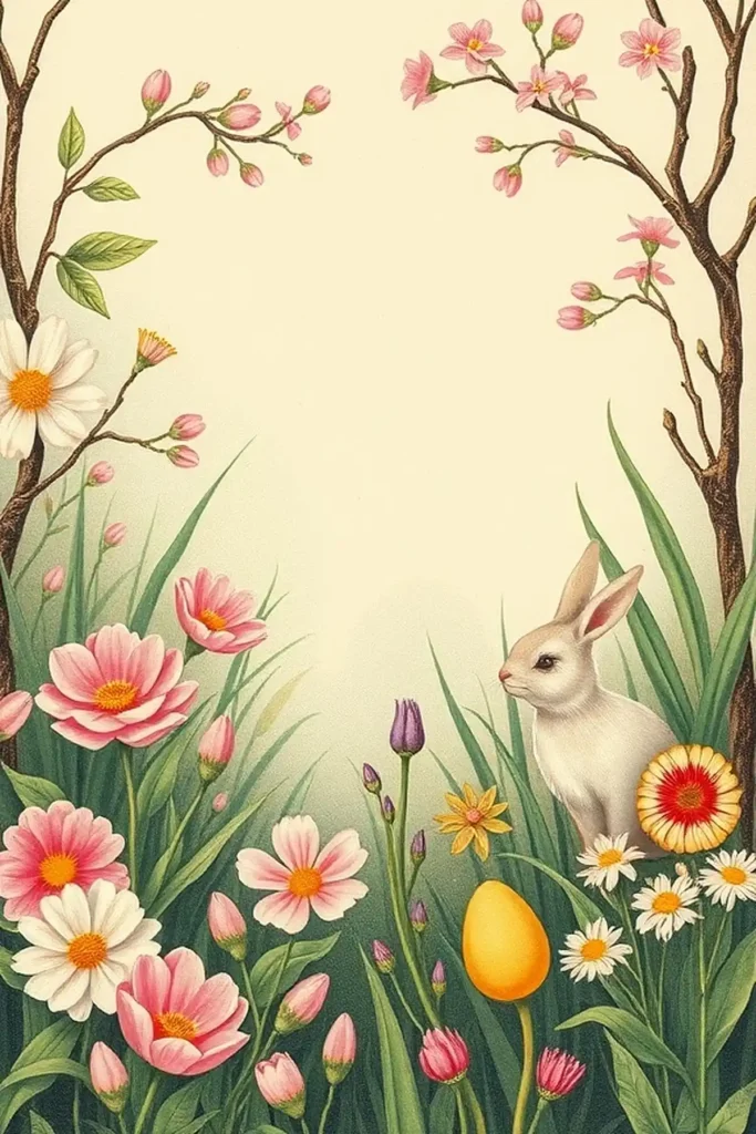 Bunny old vintage image