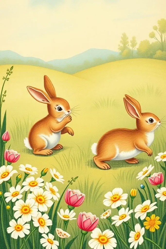 Vintage Easter Scrapbook Paper