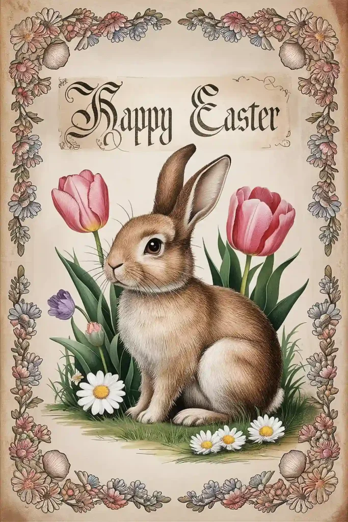 Easter greeting card vintage