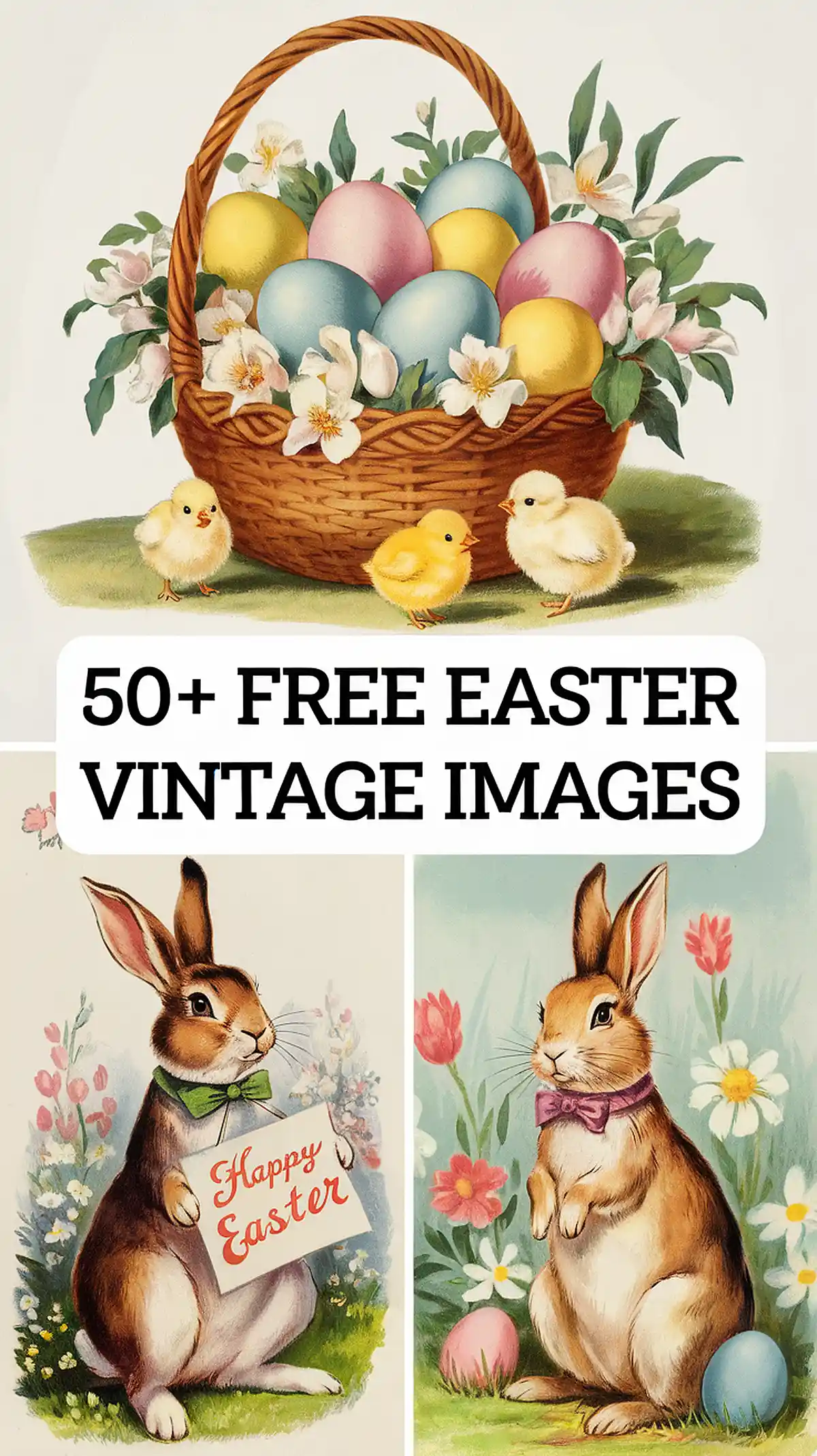 Free Easter Vintage Images fro Scrapbooking or Junk Journals