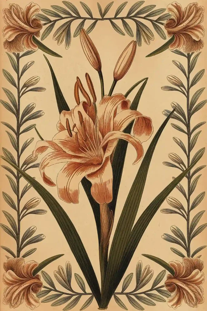 Flowers vintage image