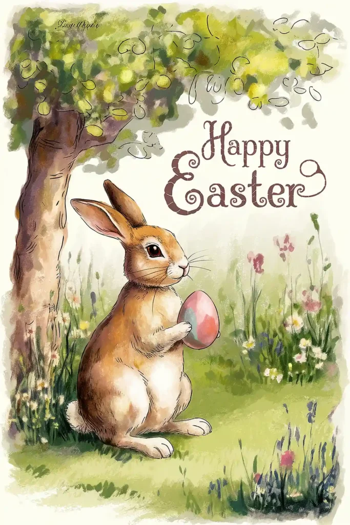 Easter Vintage Image greetings
