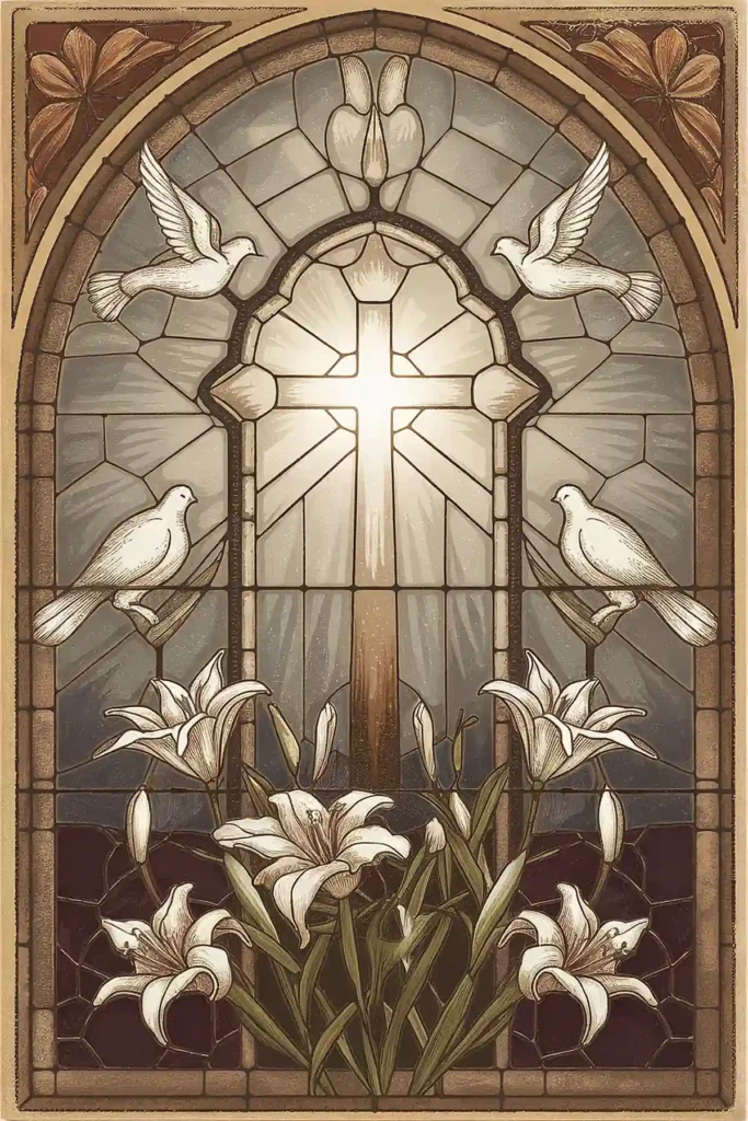 Easter authentic vintage-style image paper for scrapbooking