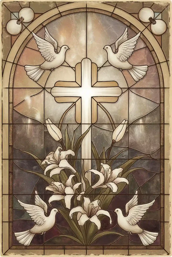 Easter authentic vintage-style image paper for scrapbooking