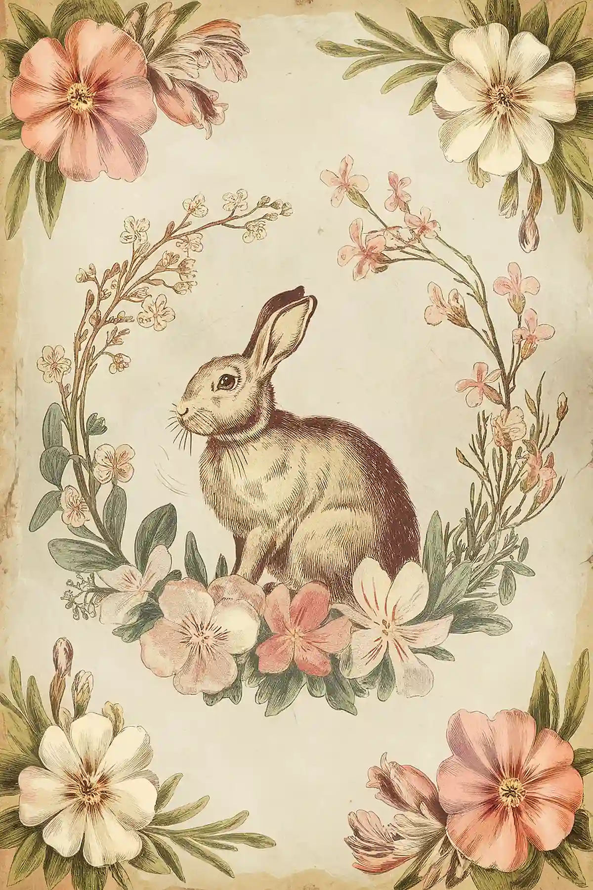 30+ adorable vintage easter bunny images for your diy projects