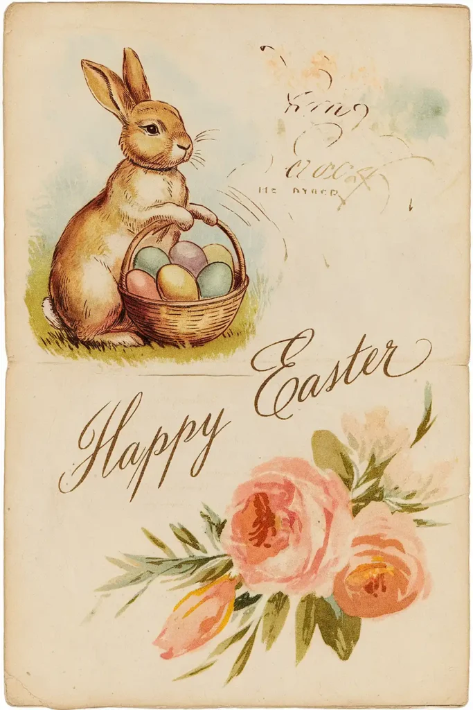 Easter Vintage Postcard greetings