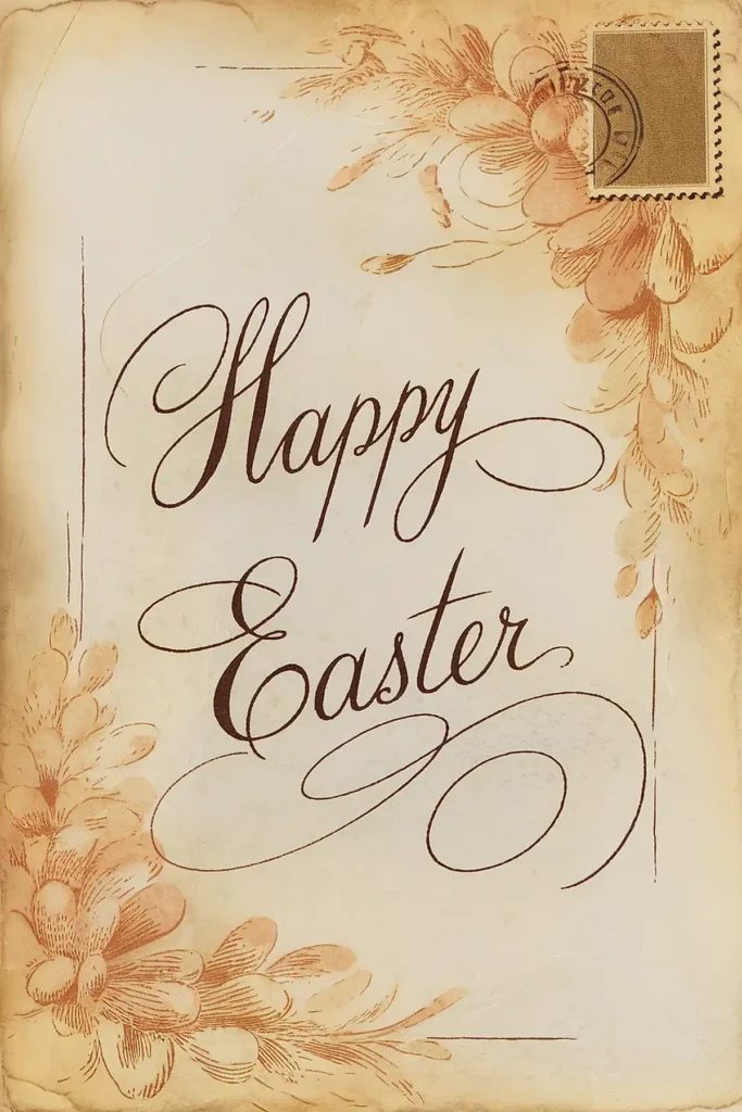 Easter Vintage Postcard image