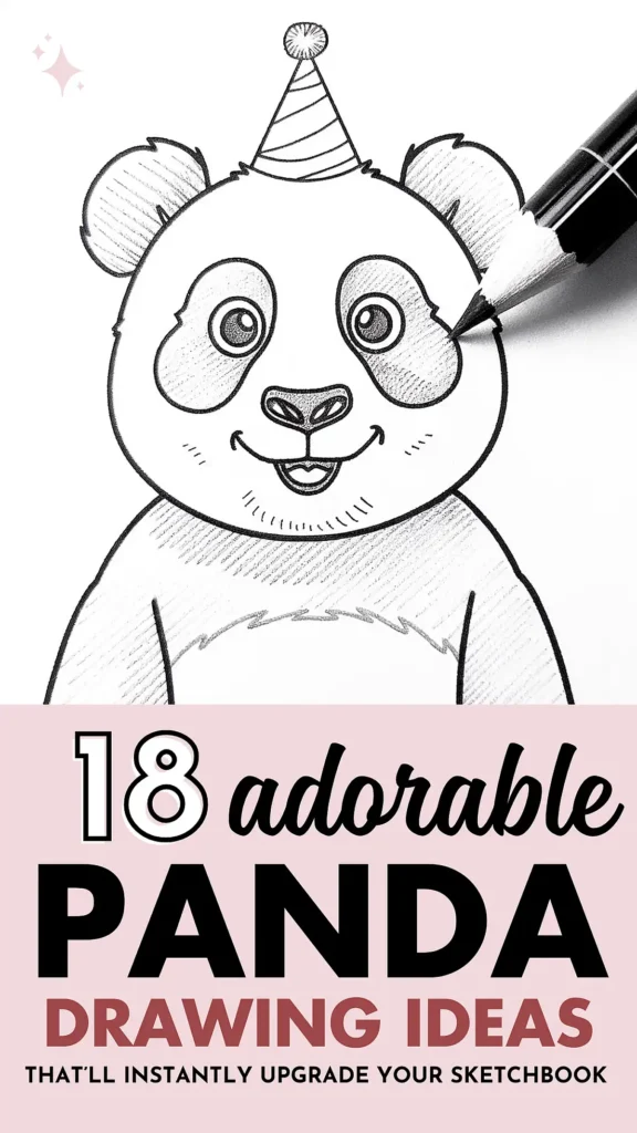 18 adorable panda drawing ideas.