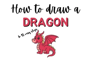 Learn how to draw a cute dragon in 12 easy steps. Beginner-friendly drawing guide with illustrations.