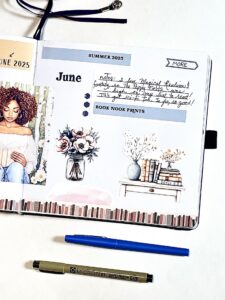 Book-Themed Bullet Journal Ideas