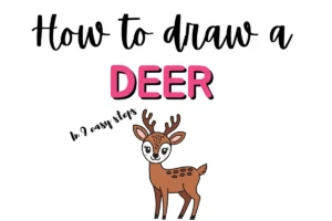 Learn how to draw a deer in 9 easy steps with this simple and fun deer doodle tutorial guide.