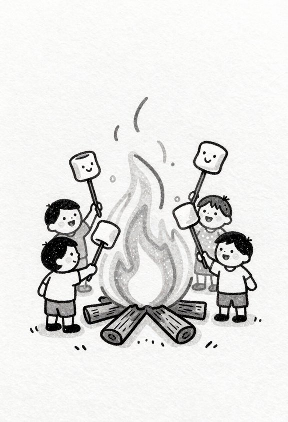 campfire marshmallow roasting memories