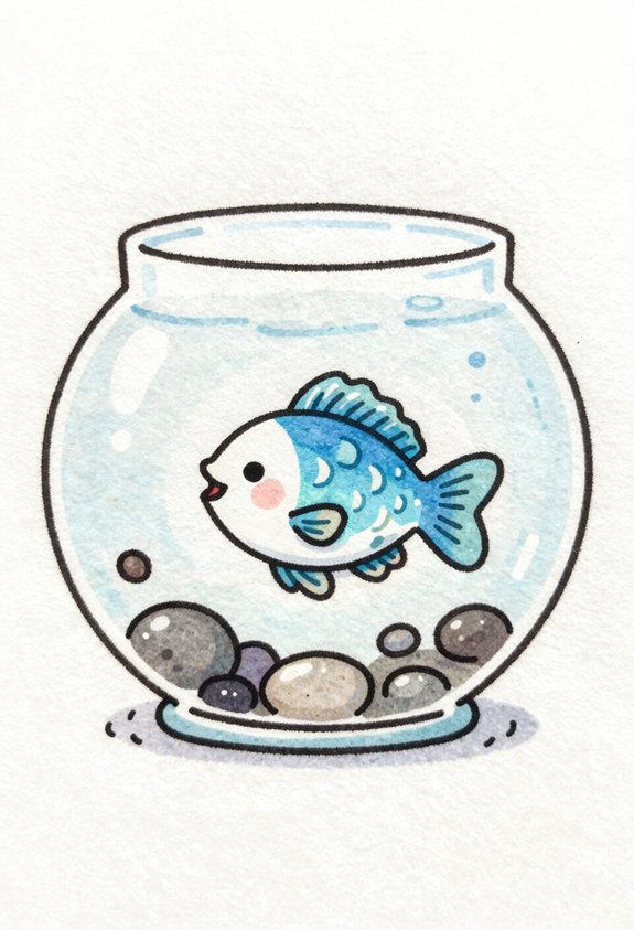 colorful fish in bowl