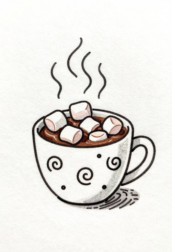 cozy hot chocolate treat