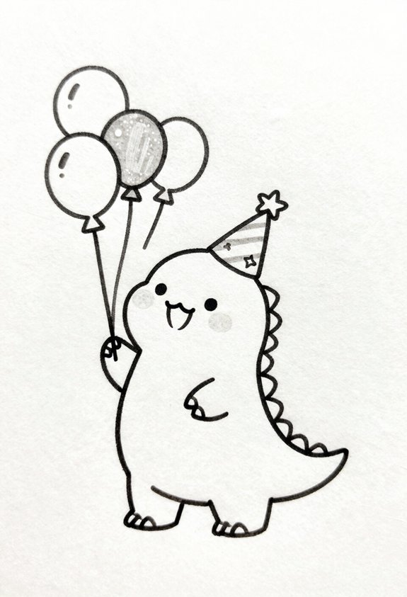cute dinosaur party celebration