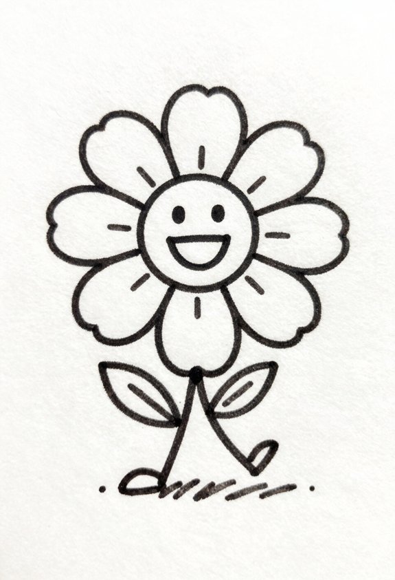 dancing flower with arms