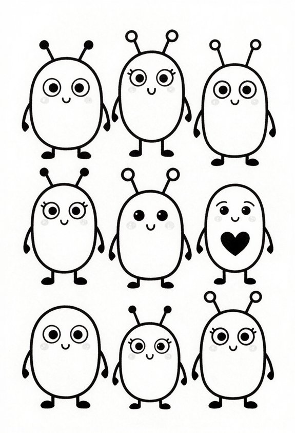 friendly big eyed aliens