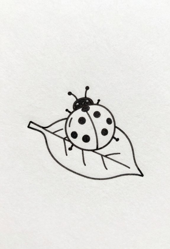 ladybug on green leaf