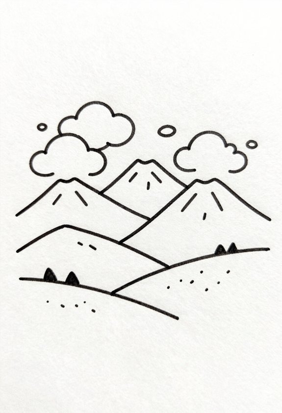 mountain clouds inspire adventure