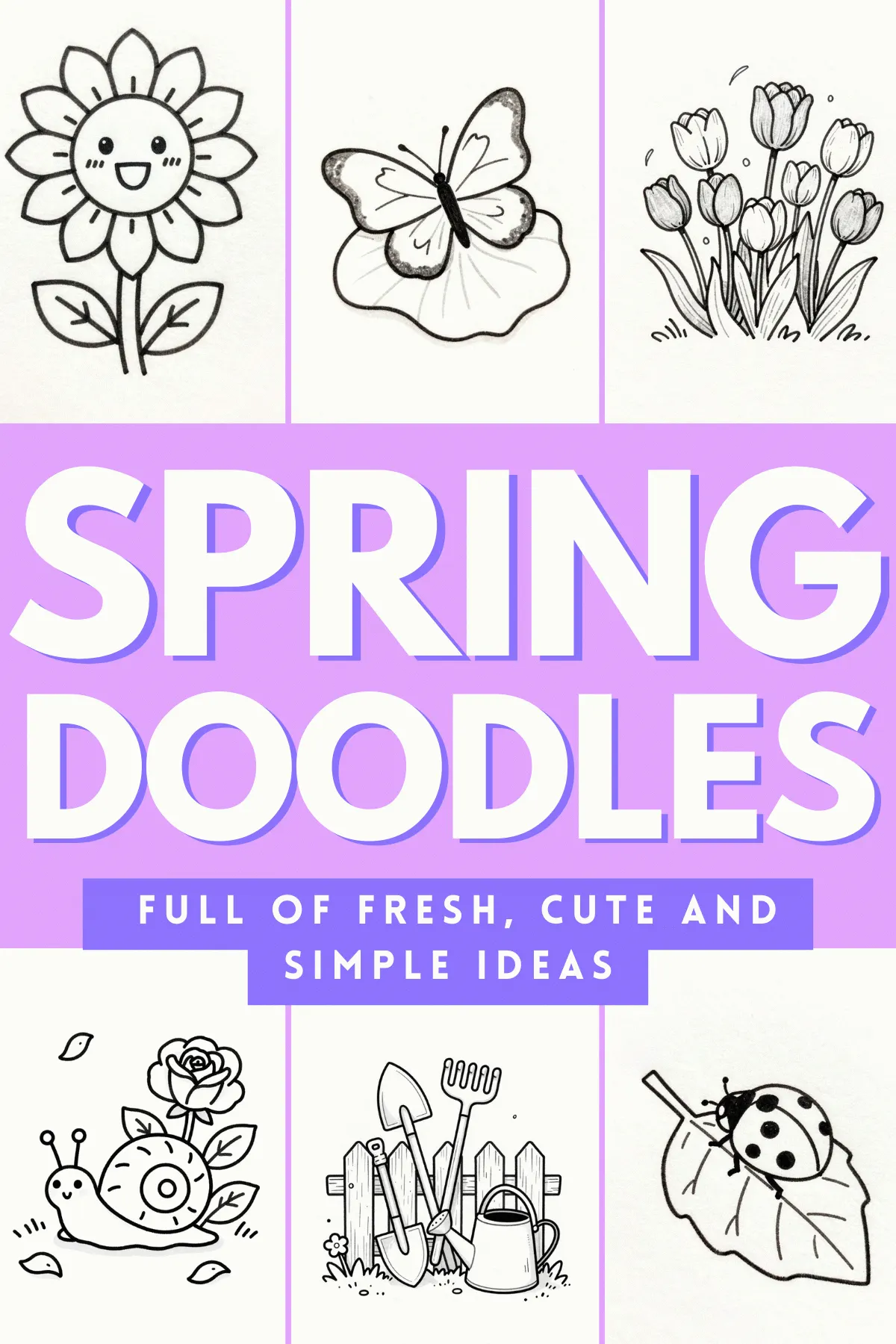Spring Garden Doodles Full of Fresh, Cute and Simple Ideas