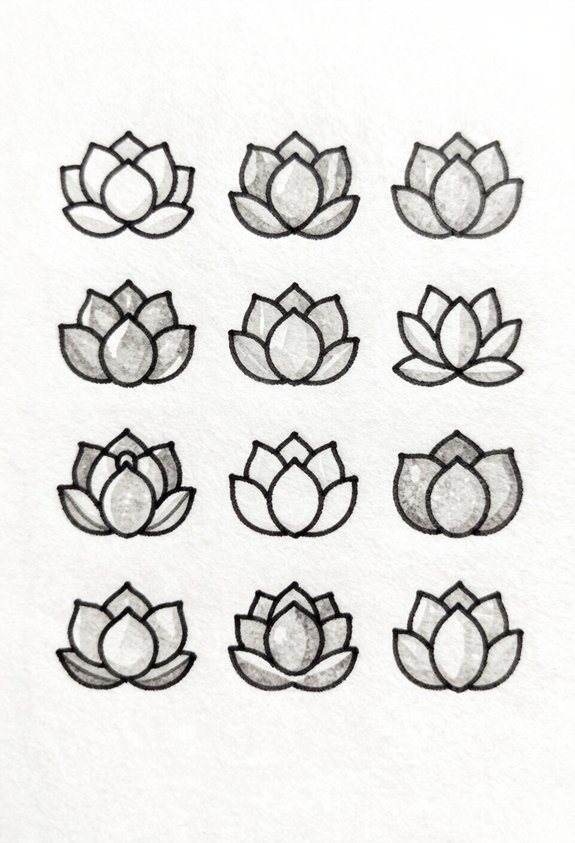 succulent grid bullet journal