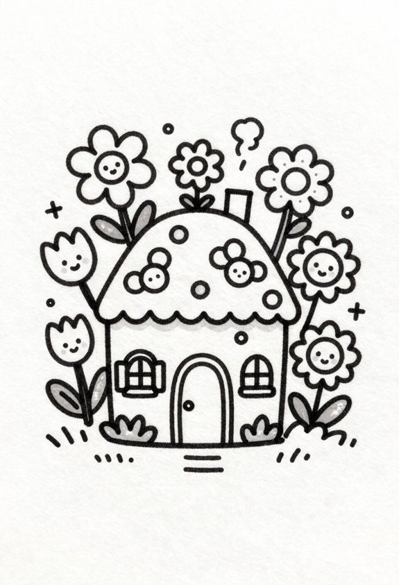 tiny house floral escape