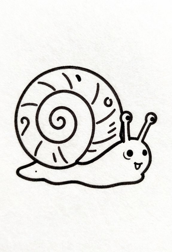 adorable baby snails