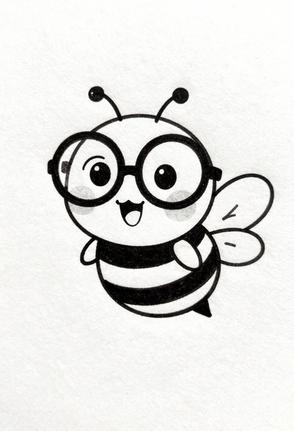 bee with big glasses