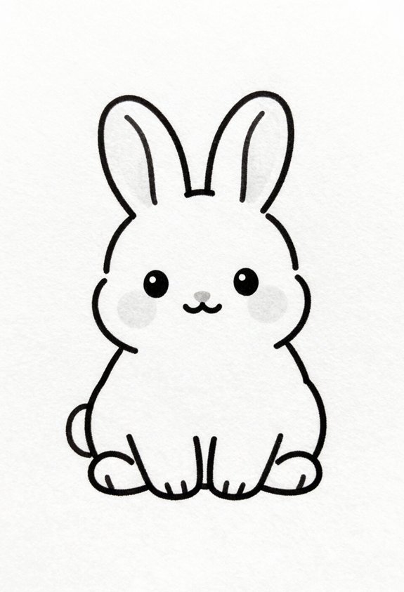 bunny poses with charm