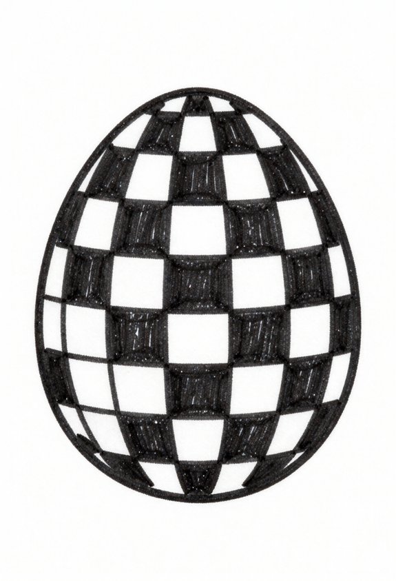 checkerboard pattern easter egg