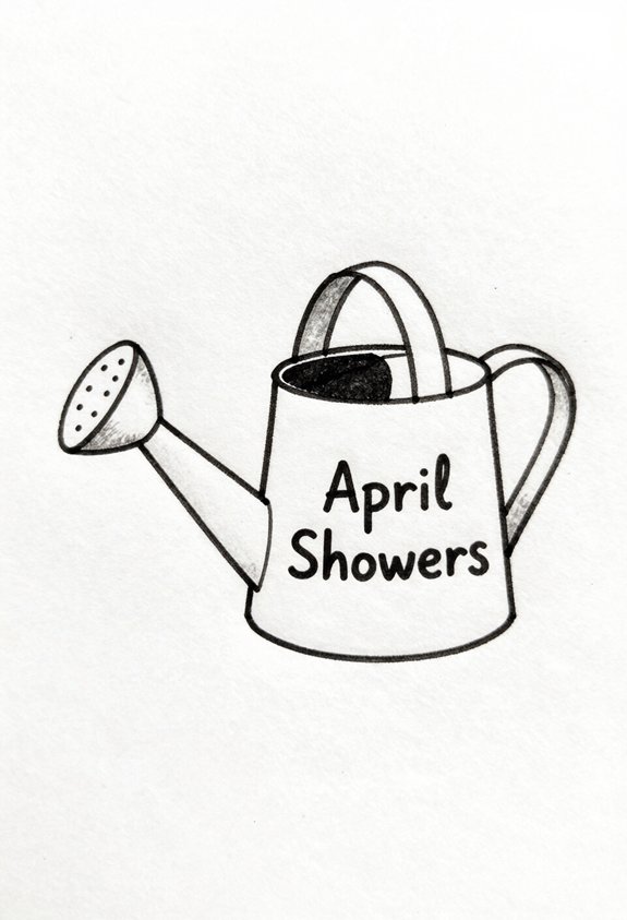 cheerful watering can label