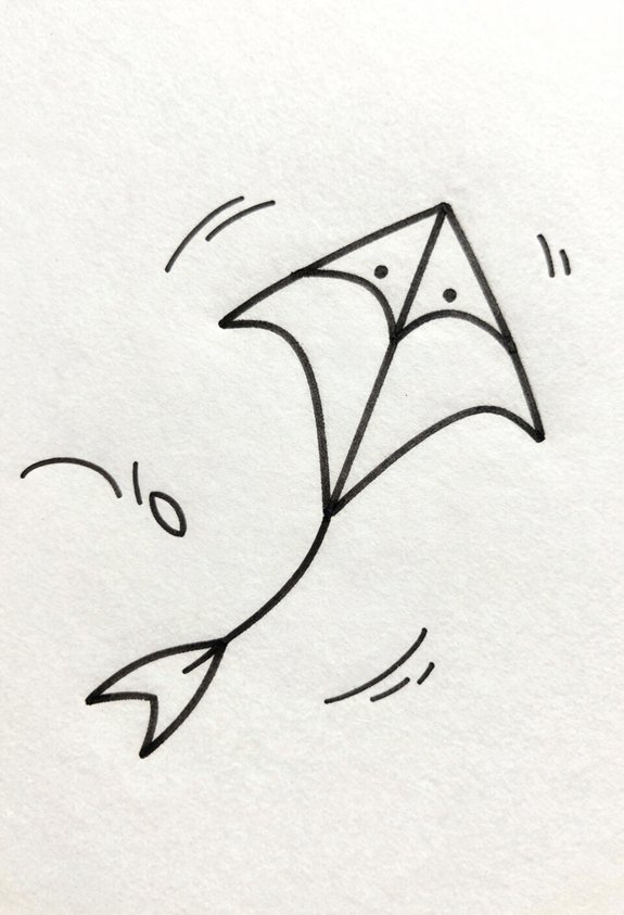 kite soaring in spring