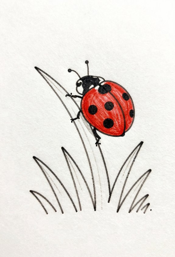ladybug s grass adventure unfolds