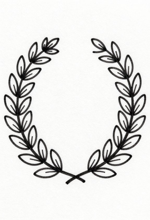 laurel wreath spring decor