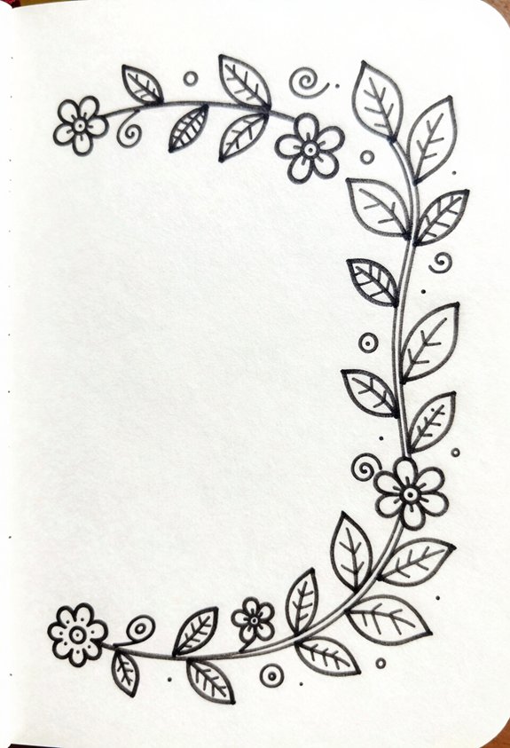 leafy notebook section dividers