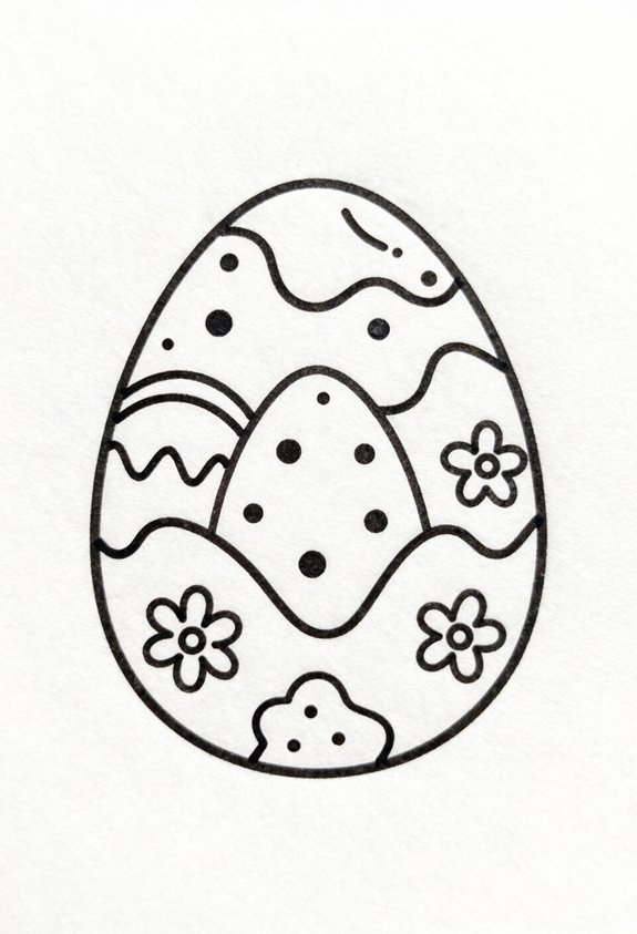 patchwork easter egg creativity