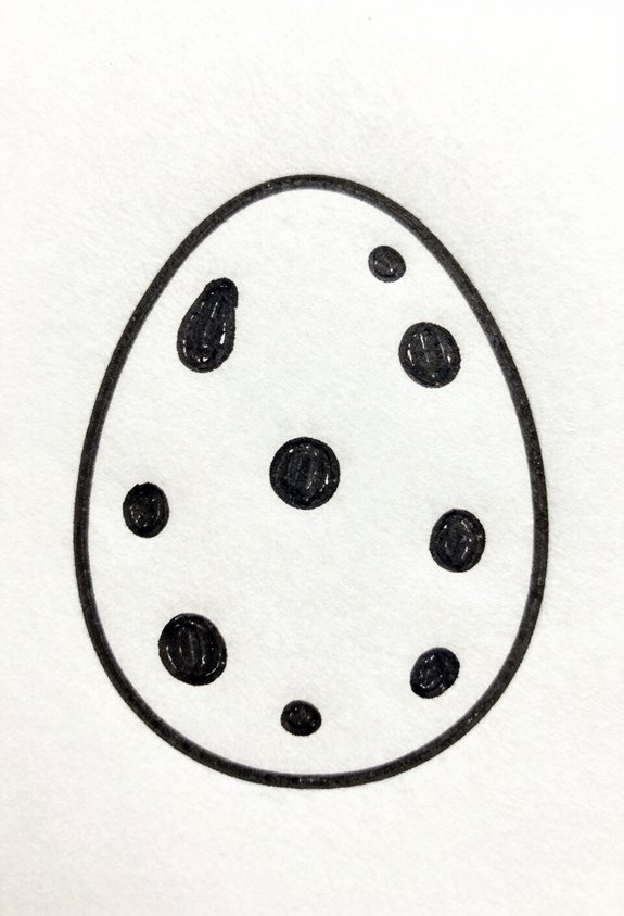 polka dot egg design