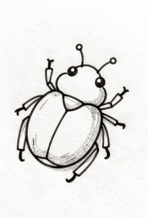 shiny beetle wing covers