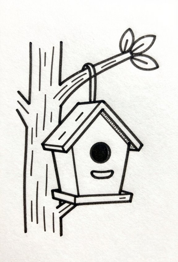 spring birdhouse tree joy