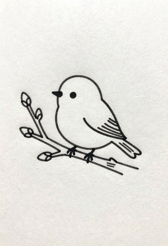 springtime bird on branch