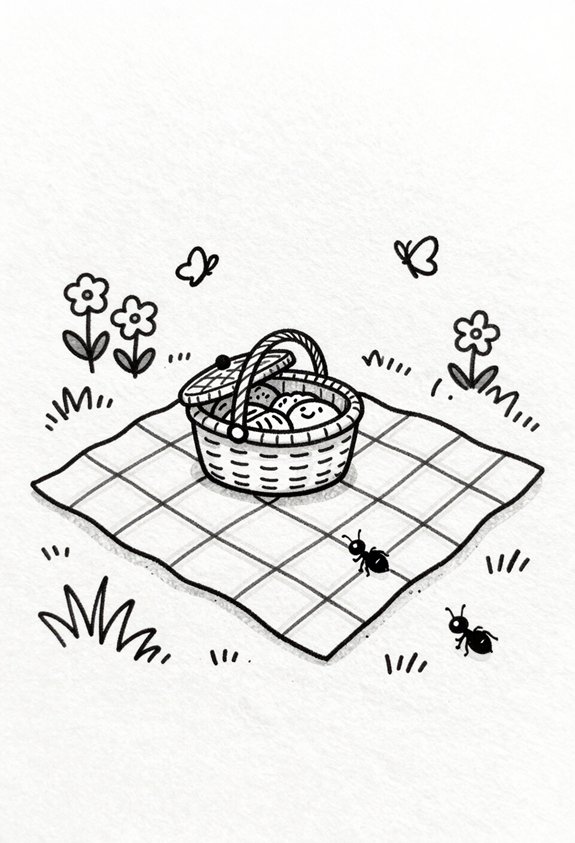 sunny picnic with treats