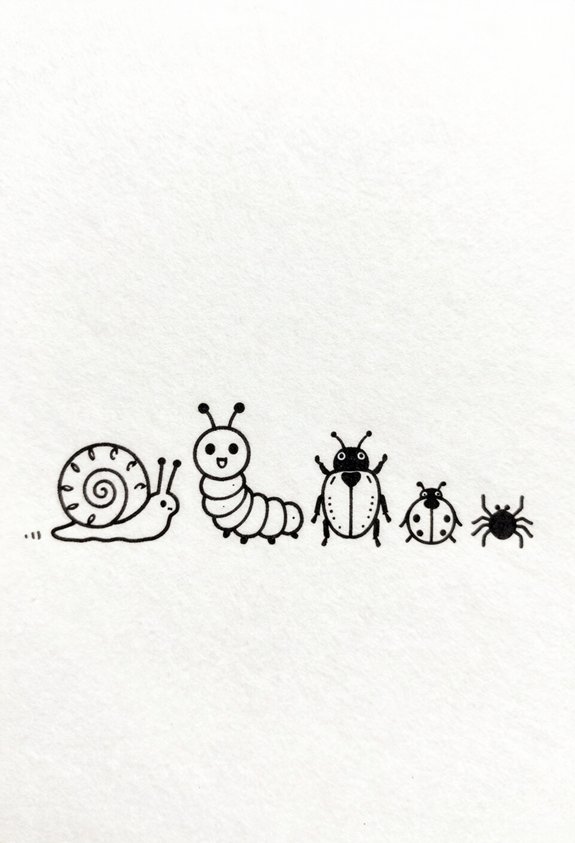 tiny bug collection display