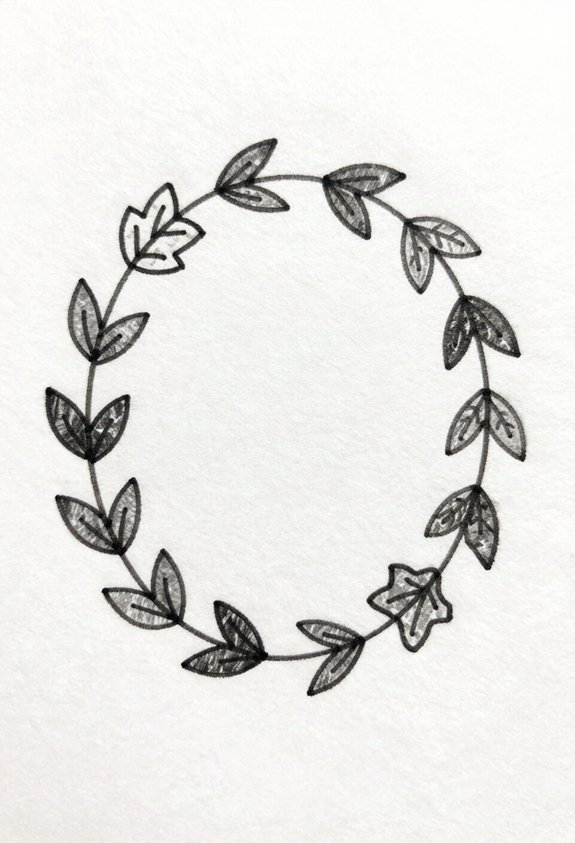 vine garland with leaves