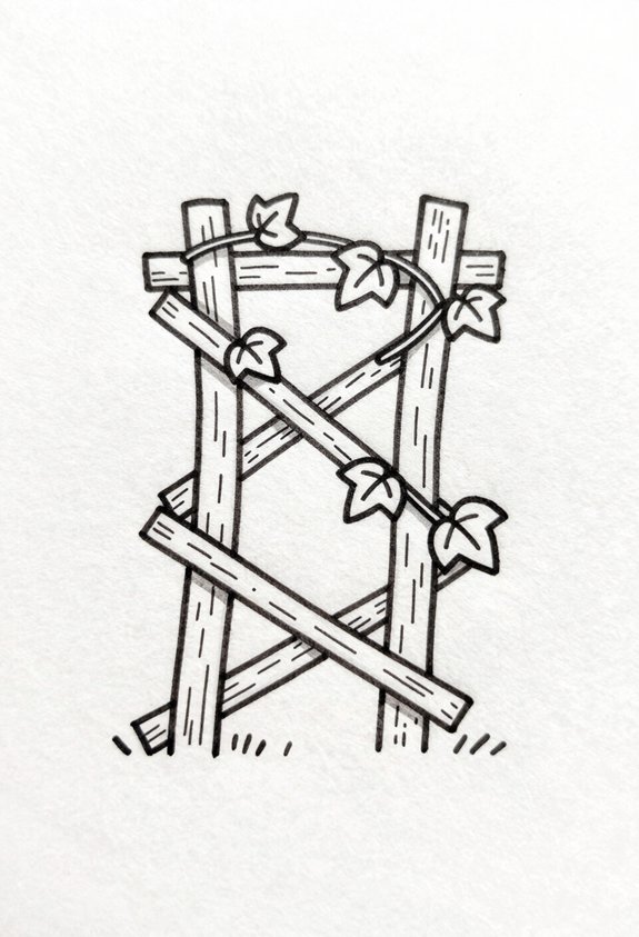 vine trellis garden beauty