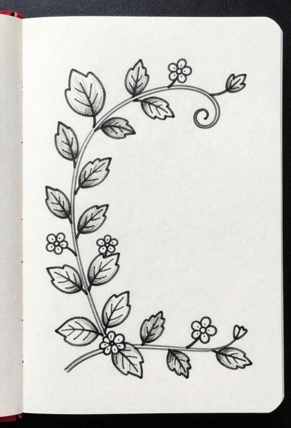 vines enhancing doodle aesthetics