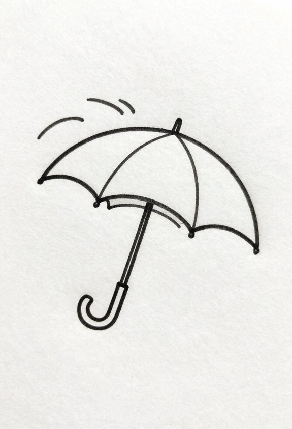 whirling umbrellas in wind