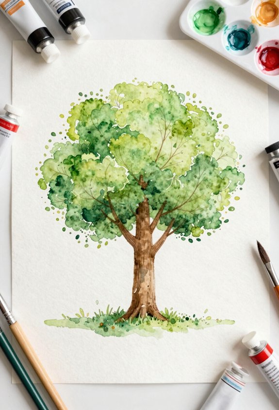 breezy green leafy tree