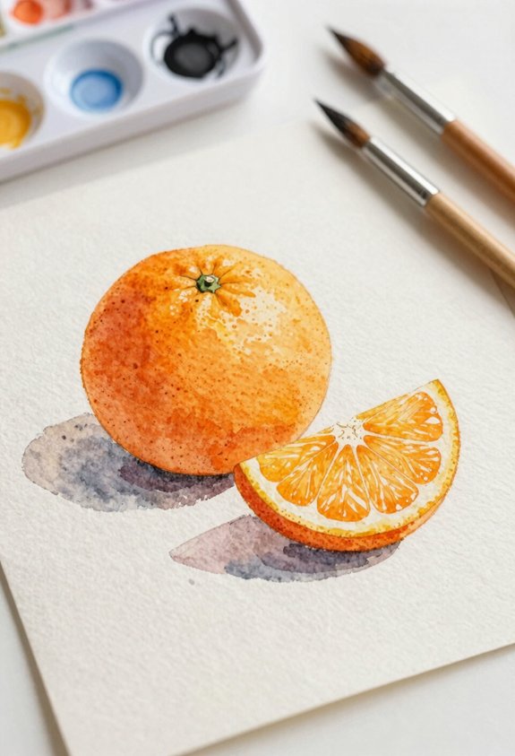 bright orange still life