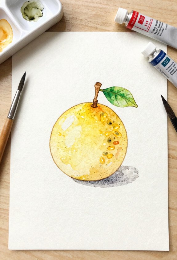 bright yellow passion fruit