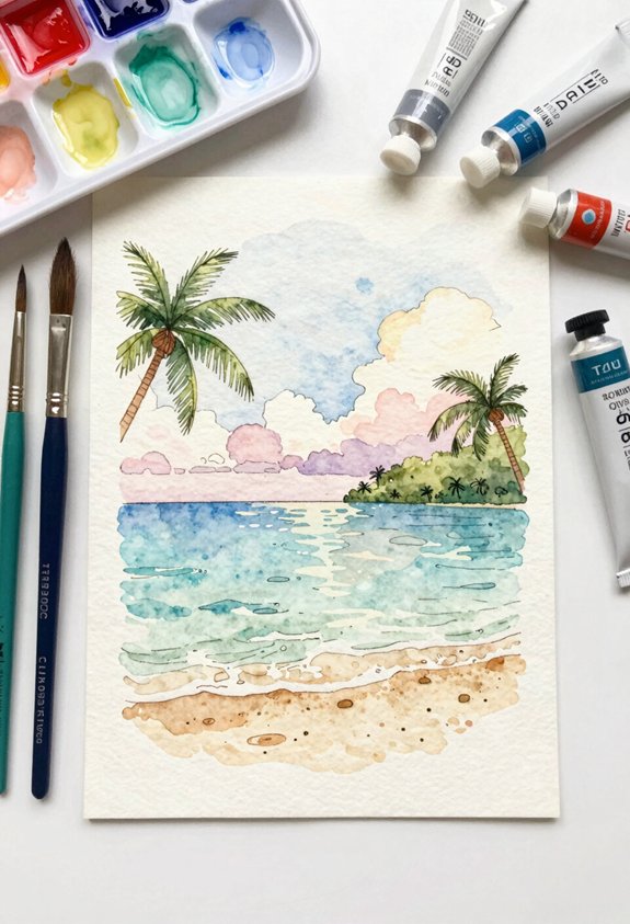 calm turquoise tropical bay